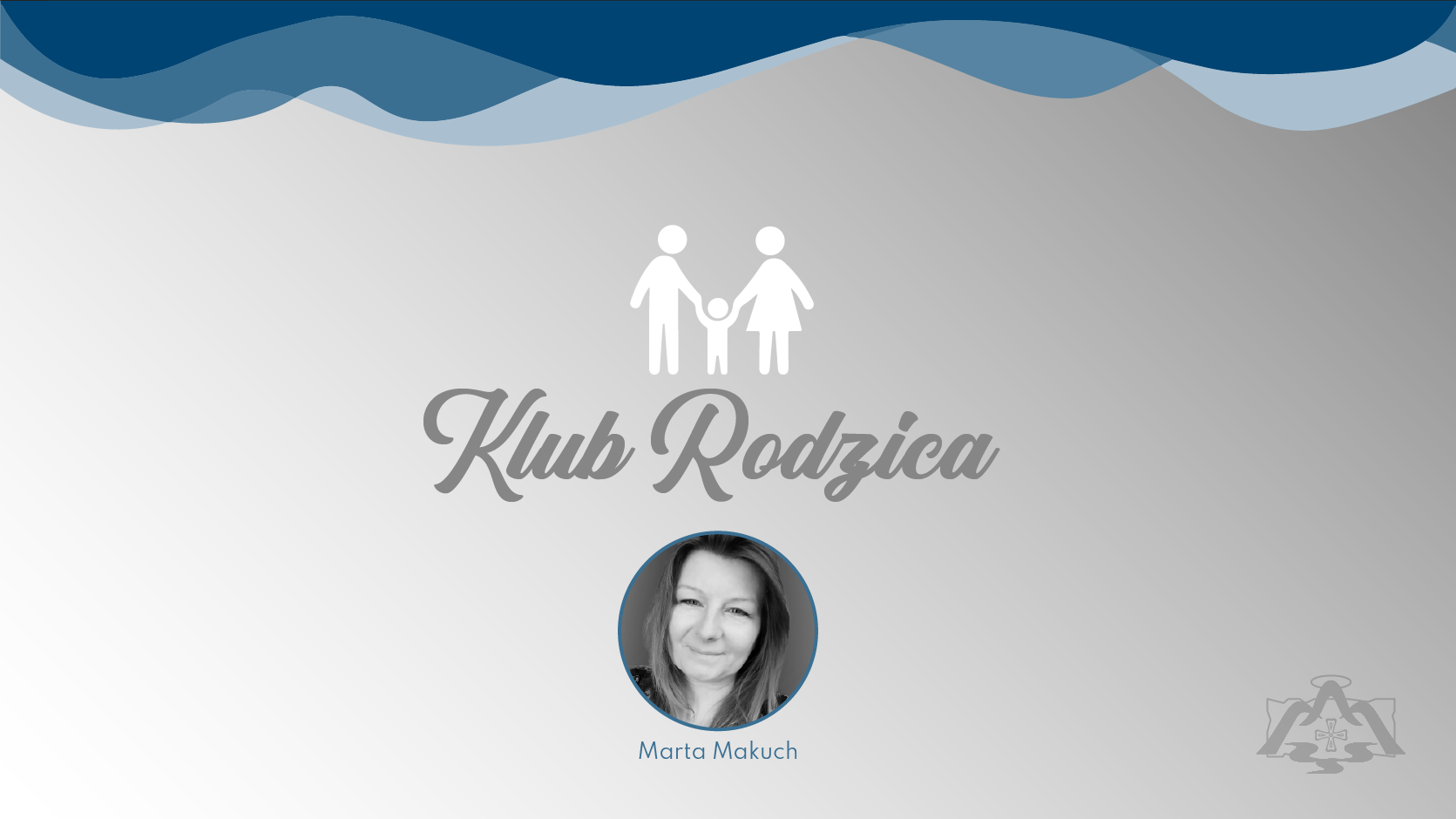 Grafika informacyjna: spotkanie z Martą Makuch, cykl Klub Rodzica