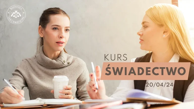 „Świadectwo” – mini kurs online 20 kwietnia