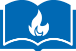 Ikona: ogień wpisany w otwarta księgę